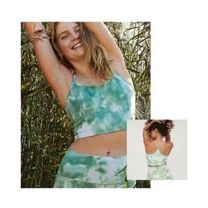 Green Tank Top with Scoop Neckline